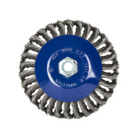 Кордщетка радиальная с наклоном, витая, 150 мм, М14 для МШУ ПРАКТИКА 799-901