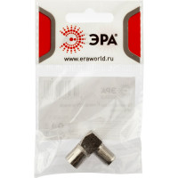 Угловой переходник ЭРА RS-A03-1 гнездо F - гнездо TV, simple Б0048295