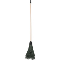 Метла 5-ти рядная круглая синтетическая Gigant 180*1600мм, черенок береза в/с GBR-02