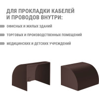 Заглушка кабельной трассы TDM ELECTRIC КМЗ 100x60 бук (2 шт./комплект) SQ0411-0337