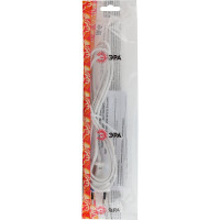 Шнур для бра ЭРА UXШВВП1,8mW 2x0.5мм2 1,8м без выключателя белый 6A Б0044069