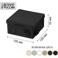 Распределительная коробка TDM ELECTRIC 100х100х55мм, IP54 SQ1401-0913