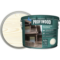 Алкидный антисептик PROFIWOOD (лаковый; тонирующий; атмосферостойкий; белый; 8.5 л; 8 кг) 67013