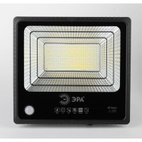 Светодиодный уличный прожектор ЭРА на солнечной батарее, 150W, 5000K, с датчиком движения, ПДУ, IP65 Б0049548