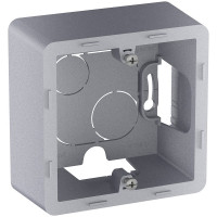 Коробка накладного монтажа Legrand - 1 пост - INSPIRIA - алюминий 673982