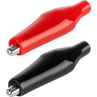 Зажим крокодил TDM ELECTRIC ЗКИ 5А, 46мм, в изоляции, красный/черный (1шт+1шт) SQ0541-0026