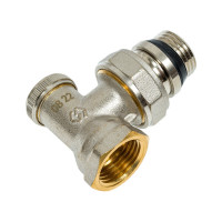 Настроечный клапан MVI угловой, с самоуплотняющимся кольцом 1/2" TR.111.04