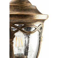 Садово-парковый светильник FERON PL682 на стену вверх 60W 230V E27, черное золото 11693