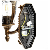 Садово-парковый светильник FERON PL682 на стену вверх 60W 230V E27, черное золото 11693