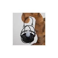 Садовый светильник ЭРА ERASF22-01Кот Акробат, на солнечной батарее, полистоун, 37 см, Б0053352