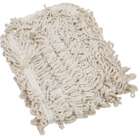 Плоский моп NV хлопок и полиэфир, 40 см, бежевый, крепление карман и ухо CotPF-TF-40-2/C