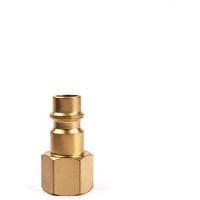 Разъем 1/4" внутренняя резьба - EURO папа, латунь, в блистере AV Steel AV-700302B