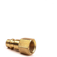 Разъем 1/4" внутренняя резьба - EURO папа, латунь, в блистере AV Steel AV-700302B