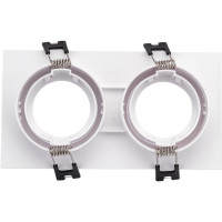 Встраиваемый декоративный светильник ЭРА KL922 WH MR16/GU5.3 белый, пластиковый Б0054375