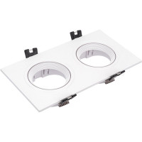 Встраиваемый декоративный светильник ЭРА KL922 WH MR16/GU5.3 белый, пластиковый Б0054375