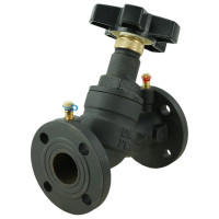 Балансировочный клапан DN.ru чугунный КБЛФ Ду40 Ру16 с ниппелями D080-00395