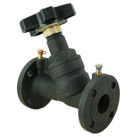 Балансировочный клапан DN.ru чугунный КБЛФ Ду40 Ру16 с ниппелями D080-00395