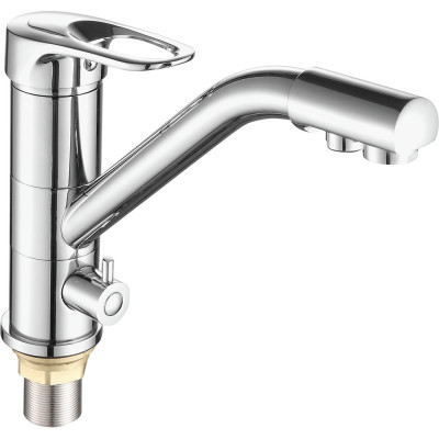 Смеситель для кухни FASHUN хром ф40 фильтр, латунь, гайка A4304