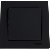 1-клавишный выключатель Systeme Electric AtlasDesign Карбон сх.1, 10АХ, в сборе SE ATN001012