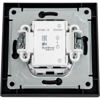 1-клавишный выключатель Systeme Electric AtlasDesign Карбон сх.1, 10АХ, в сборе SE ATN001012