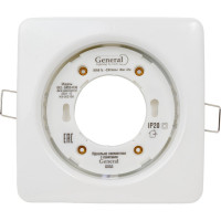 Встраиваемый светильник General Lighting Systems без подсветки GX53, 107х38мм, квадрат объемный, белый, IP20 GCL-GX53-H38-W 661203