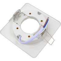 Встраиваемый светильник General Lighting Systems без подсветки GX53, 107х38мм, квадрат объемный, белый, IP20 GCL-GX53-H38-W 661203