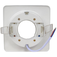 Встраиваемый светильник General Lighting Systems без подсветки GX53, 107х38мм, квадрат объемный, белый, IP20 GCL-GX53-H38-W 661203