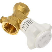 Клапан Giacomini R206B-1, DN-25, 1, ВВ, PN, бар-25, с отводом для слива R206BY115