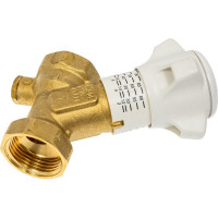 Клапан Giacomini R206B-1, DN-25, 1, ВВ, PN, бар-25, с отводом для слива R206BY115