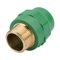 Комбинированная муфта Banninger полипропиленовая, зеленая, 32x1 НР 7R11087611