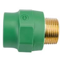 Комбинированная муфта Banninger полипропиленовая, зеленая, 32x1 НР 7R11087611