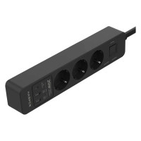 Сетевой фильтр Harper удлинитель UCH-350 Black PD3.0 H00003196