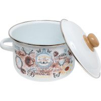 Цилиндрическая эмалированная кастрюля appetite Roses 4 л 1RD201М Roses