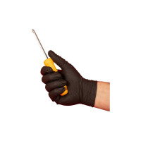 Ультрапрочные нескользящие нитриловые перчатки Jeta Safety 50 шт (25 пар), разм.XXL/11, 240 мм, 0,22мм NATRIX-50BL-11