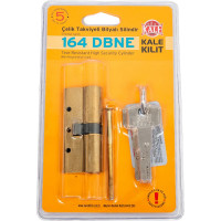Цилиндровый механизм KALE KILIT 164 DBN-E/70 (30+10+30) мм, латунь, 5 кл. 26529