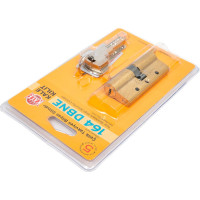 Цилиндровый механизм KALE KILIT 164 DBN-E/70 (30+10+30) мм, латунь, 5 кл. 26529