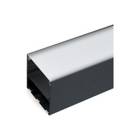 Накладной профиль FERON 50x50мм алюминиевый, черный, 2м, CAB269 48150