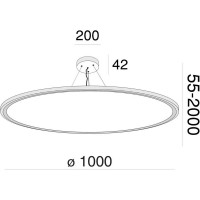 Подвесной светильник MAYTONI Cosmos 96 LED MOD057PL-L96W4K