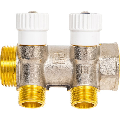 Распределительный коллектор STOUT 1, 2 отвода 1/2 пл. упл. SMB 6852 011202 RG008TN2K8V76K