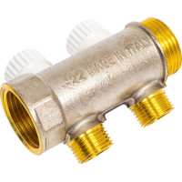 Распределительный коллектор STOUT 1, 2 отвода 1/2 пл. упл. SMB 6852 011202 RG008TN2K8V76K