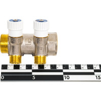 Распределительный коллектор STOUT 1, 2 отвода 1/2 пл. упл. SMB 6852 011202 RG008TN2K8V76K