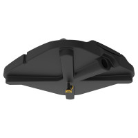 Бак для душа Экопром Rostok Ok 110 л с лейкой чёрный 2014.0110.899.001