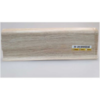 Напольный плинтус с центральной планкой IDEAL Классик 70 мм, 2.2 м, 218 дуб европейский К-П70п