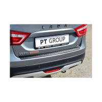 Накладка на задний бампер PT Group ABS, для LADA Vesta SW Cross 2017- г.в. 01410401 LSC111301