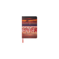 Блокнот BRAUBERG VISTA Flamingo малый формат, 100x150 мм, А6, под кожу, гибкий, тиснение фольга 112099