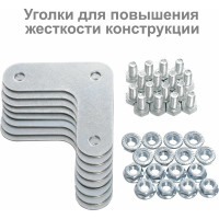 Металлический стеллаж BRABIX "ГРАФИТ MS KD-180/40/70-5", лофт, 1850x700x400 мм, 5 полок 291268