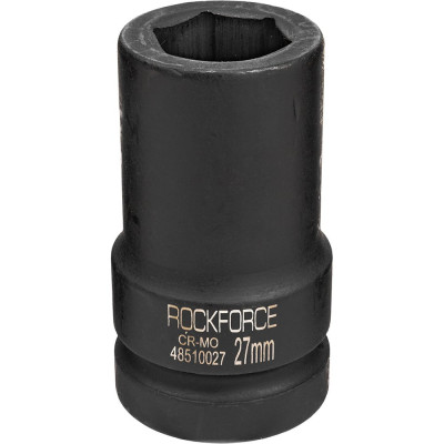 Головка торцевая ударная удлиненная 6-гранная (27 мм; L=85 мм; 1DR) ROCKFORCE RF-48510027(446)