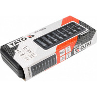 Набор ударных головок-бит YATO HEX 1/2" 8пр YT-1066 37141066 092 1