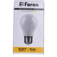 Светодиодная лампа FERON LB-375 E27 3W 2700K, 38266