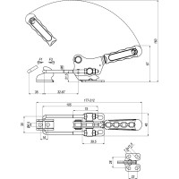 Защелка, усилие 153 кг KUKAMET 311-3